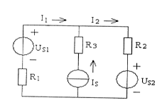 题如图所示电路中，正确的回路电压方程是（)。    （a)Us1－R1I1＋R3Is=0  （b)U