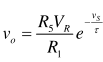 在图6－12所示的反对数变换器中，试证：，其中。已知VB=7V，R1=10kΩ，R2=15.7kΩ，