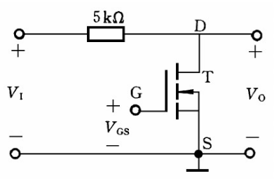 图3－17所示为分压式衰减电路，已知EMOS场效应管工作在非饱和区，若V1=200mV，，VGS（t