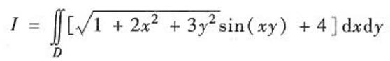 计算其中D是由点（－1，－1)，（－1，1)，（1，1)为顶点的三角形区域．计算其中D是由点(-1，
