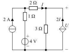 求图所示的含受控源电路中，RL两端的电压U。求图所示的含受控源电路中，RL两端的电压U。   
