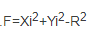 逐点比较法圆弧插补的判别式函数为(   )。    A．F=Xi-Xe    B．F=Ye+Yi  