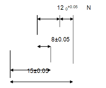 如图所示尺寸链，封闭环N合格的尺寸有______。    A．50.10mm    B．39.75m