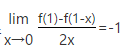 设f（x)是可导函数，且    则曲线y=f（x)在点（1，f（1))处的切线斜率为（)．  （A)