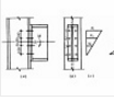 将下图中端板和柱的连接改用8.8级M22摩擦型高强度螺栓（接触面采用喷砂处理)，并取消端板下的支托，