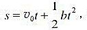 一质点沿半径为R做圆周运动，运动学方程为其中v0，b都是大于零的常量。求:（1)t时刻质点的加速度大