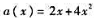 一质点沿x轴运动，其加速度与位置的关系为（SI单位)，已知质点在x=0处的速度为2m／s，试求质点在