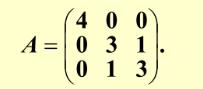 对下列实对称矩阵A，求正交矩阵P和对角矩阵D，使P－1AP=Λ：对下列实对称矩阵A，求正交矩阵P和对