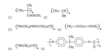 从单体出发，合成下列聚合物，写出反应方程式，并指出反应类型