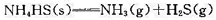 在298 K时，NH4HS（s)在一真空瓶中的分解反应为（1)达平衡后,测得总压为66.66 kPa