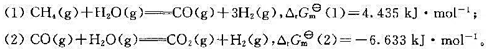 一个可能大规模制备氢气的方法是将CH4（g)＋H2O（g)的混合气通过灼热的催化床,若原料气组成的摩