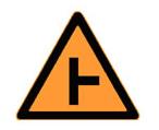 图中所示警告标志的作用是___。A：警告车辆、行人注意前方交叉路口B：指示车辆和行人行进C：禁止或限