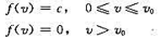 有N个粒子,其速率分布函数为试求其速率分布函数中的常数c和粒子的平均連率（均通过v0表示)。有N个粒