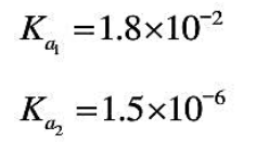 如果以0.1000mol／LNaOH标准溶液滴定0.1000mol／L顺丁烯二酸（H2A)，判断两个