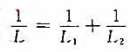 两个平面线圈,圆心重合地放在一起,但轴线正交。二者的自感系数分别为L1和L2,以L表示二者相连接时的