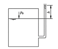 密闭容器，测压管液面高于容器内液面h=1.8m，液体的密度为850kg／m3，求液面压强。密闭容器，