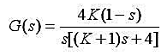 设某单位负反馈系统的开环传递函数为：。（1)绘制K从0→＋∞时系统的根轨迹图;（2)求系统阶跃响应中