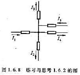 求图1.6.8所示电路中电流15的数值,已知I1=4A,I2=－2A,I3=1A,I4=－3A。求图