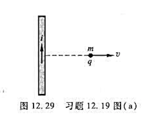 如图12.29所示，有一无限大平面导体薄板（垂直纸面放置)，自下而上均匀通有电流，已知其面电流密度如