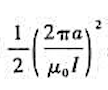 真空中一根无限长直细导线上通电流I，则距导线垂直距离为a的空间某点处的磁能密度为（)。(A)(B)(