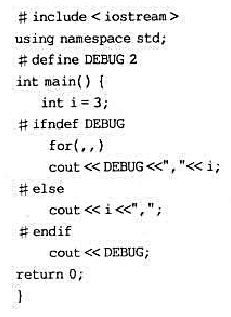 下列程序段的运行结果为（)下列程序段的运行结果为()A.2,3B.2C.3,2D.程序语句未写完,编