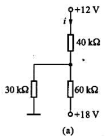 用叠加定理求题图4-6所示电路中电流i。
