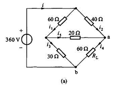 电路如题图4-33所示。（1)用戴维宁定理计算电阻RL的电压和电流。（2)用替代定理求各个电阻的吸收