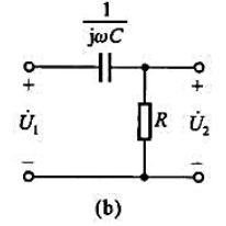 题图10-32所示电路中，已知求（1)w=105rad/s时的电压U2。（2)w=1010rad/s