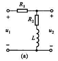 试写出题图12-2（a)、（b)所示双口网络的转移电压比并用计算机程序画出电阻R1=800Ω，R2=