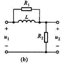 试写出题图12-2（a)、（b)所示双口网络的转移电压比并用计算机程序画出电阻R1=800Ω，R2=