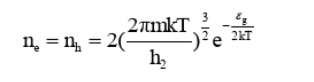 在高纯度的半导体中电子的能量本征值形成图所示的能带结构.0K时价带中的状态完全被电子占据.而导带中的
