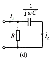 试写出题图12-4（a)、（b)所示双口网络的转移电流比，并用计算机程序画出电阻R=1kΩ和电容C=
