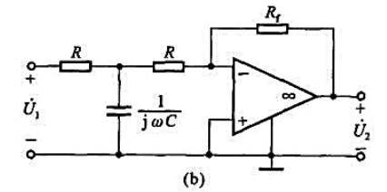 试求题图12-18所示双口网络的转移电压比，并设计一个电压增益为100，转折频率wC=102rad/