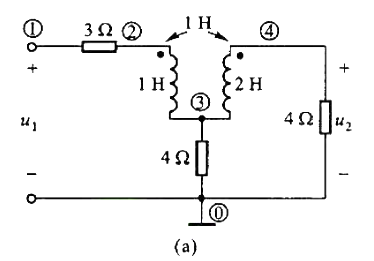 电路如题图13-21所示。已知求电压u2（t)。电路如题图13-21所示。已知求电压u2(t)。请帮