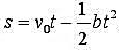 一质点沿半径为R的圆周运动，运动学方程为，其中v0，b都是常量。（1)求t时刻质点的加速度大小及方向
