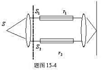 由图所示的瑞得干涉仪可以测定气体在各种温度和压力下的折射率，干涉仪的光路原理与杨氏双缝类似。单色平行