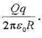 如图所示，在真空中半径分别为R和2R的两个同心球面，其上分别均匀地带有电荷+q和-3q。今将一电荷为