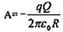 如图所示，真空中有一半径R的半圆环，均匀带电Q，设无穷远处的电势为零。若将一带电量为q的点电荷从无穷