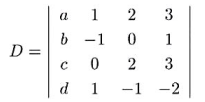 计算行列式 的第一列各元素的代数余子式.计算行列式的第一列各元素的代数余子式.请帮忙给出正确答案和分