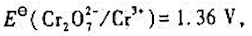 由电极电势表查得 （1)K2Cr2O7在酸性介质中可以氧化上述电对中的哪种物质？写出有关反应方程式;