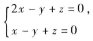 求过点（1,2,1)而与两直线和平行的平面的方程。求过点(1,2,1)而与两直线和平行的平面的方程。