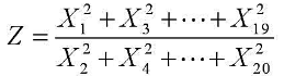 设X1，X2，...X2n为来自正态总体N（0，σ2)的一个样本，求统计量的分布.设X1，X2，..