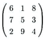 所谓n阶魔阵,是指其各行各列以及主对角和次对角元素之和都相等的n阶方阵，如 就是一个三阶魔所谓n阶魔