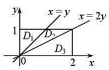 设二维随机变量（X，Y)在矩形G={（X，Y)|0≤x≤2.0≤y≤1}上服从均匀分布，记求U和V的