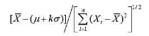设X1，…，Xn为抽自正态总体N（μ，σ2)的简单随机样本，试证为枢轴量，其中k为已知常数设X1，…