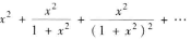 已知级数在（-∞，+∞)上收敛（1)求出该级数的和（2)问N（ɛ,x)取多大,能使当n＞N时,级数的