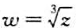 设确定在从原点z=0起沿正实轴割破了的z平面上,并且w（i)=-i,试求w（-i)之值.设确定在从原