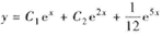 验证：（1)（C1，C2是任意常数)是方程y"-3y”+2y=e5x的通解;（2)（C1，C2验证：