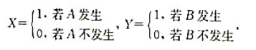 设A和B是随机试验E上的两事件，且P（A)＞0, P（B)＞0,定义随机变量X，Y为。证明：若ρxy