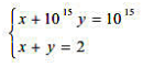 用消元法解线性方程组。若只用3位数计算，结果是否可靠？用消元法解线性方程组。若只用3位数计算，结果是